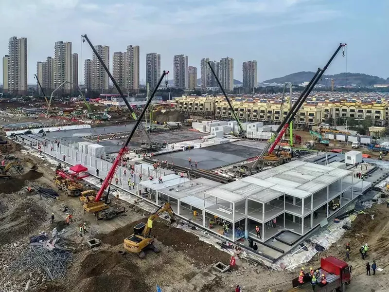 Modul polad quruluşu xəstəxana binası