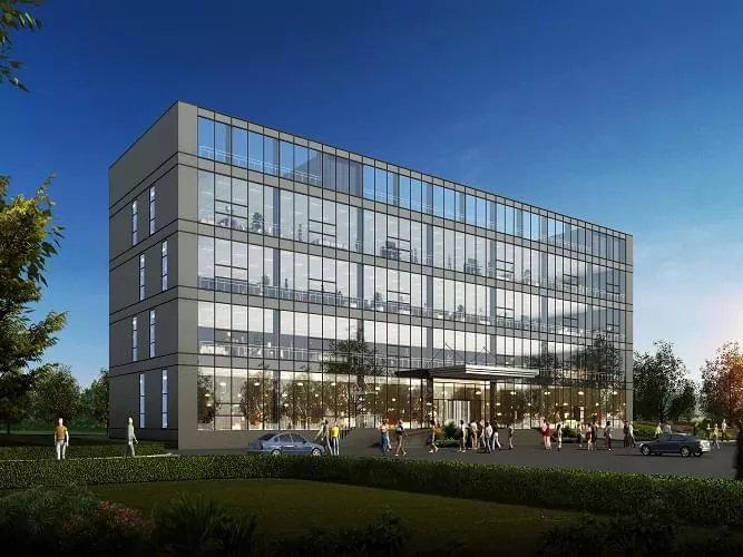 Müasir prefabrik polad ofis binası